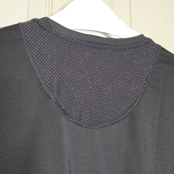 Nike Pro Women Warm Long Sleeve Top SZ XL Black Base Layer Running Semi Fitted - Picture 6 of 8